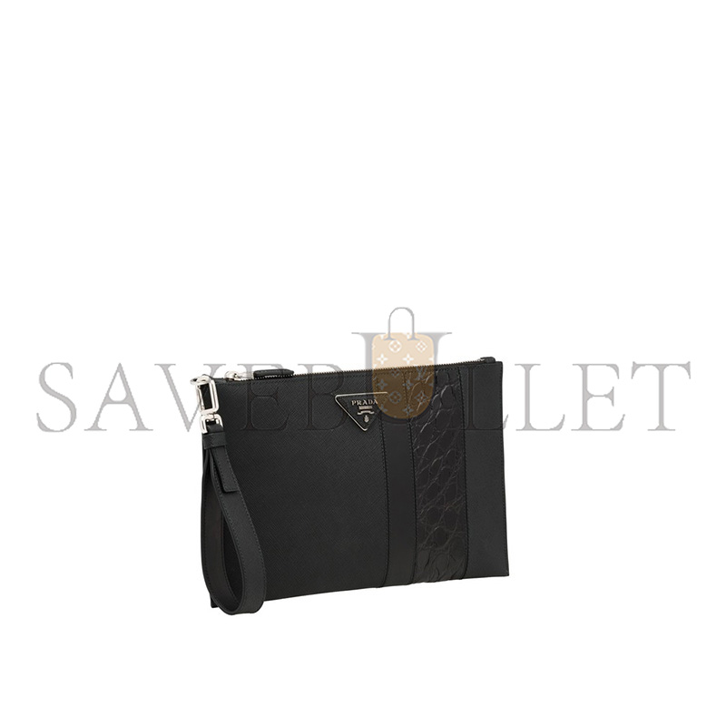 PRADA SAFFIANO LEATHER CLUTCH 2NG005 (28*18cm) 